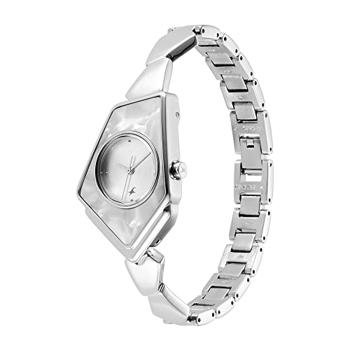 Image of Fastrack Younique Quartz Analog Silver Dial Metal Strap Watch for Girls-NS6279SM01