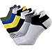 6 Pack Men No Show Toe Socks Cotton Low Cut Athletic 5 Finger Mesh Wicking
