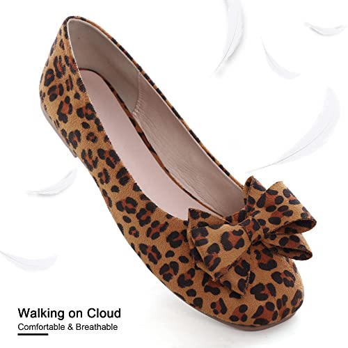 Image of Dear Time Women's Flats Shoes Bowknot Dressy Ballets Loafers Wedding Business Casual Walking Shoes