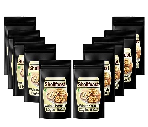 Image of Shellfeast Walnut Kernels Light Half, Kashmiri Walnut Kernels, Akhrot Giri (5), Pack of 1