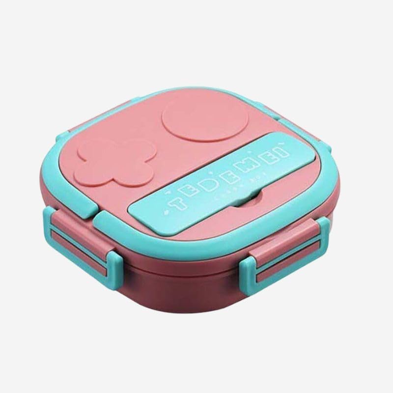 BTC Kids Bento Lunch Box with Compartments, Pink, Stainless Steel (B0D5MFRL24) Amazon Price History, Amazon Price Tracker