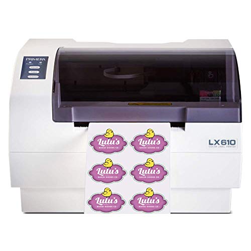 Image of Primera LX610 Color Inkjet Label Printer with Plotter Cutter 74541 - Print and Cut Any Label Shape or Size in One Machine. Prints Up to 5 Inches Wide