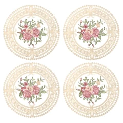 Uxcell Crochet Coasters for Home Decor Cover