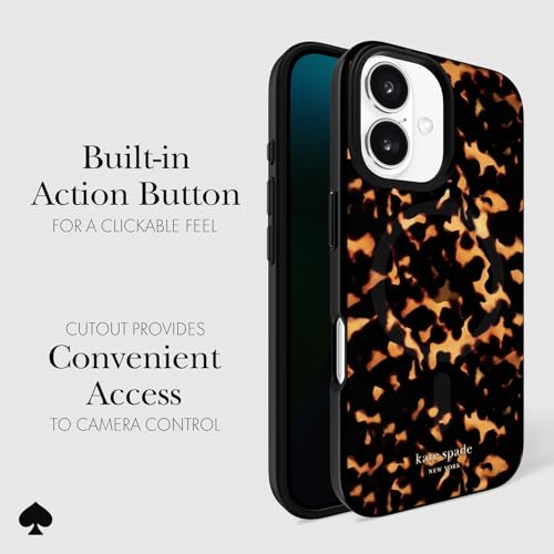 Coque iPhone 16 Kate Spade MagSafe rigide antichoc motif tortue