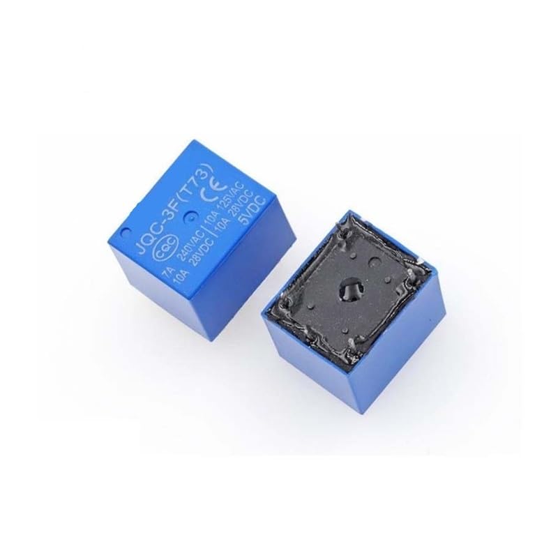 10PCS JQC-3F (T73) -5V JQC-3F-12V JQC-3F-24V 5-pin Power Relay IJZHQKTK(JQC-3F T73-24V)