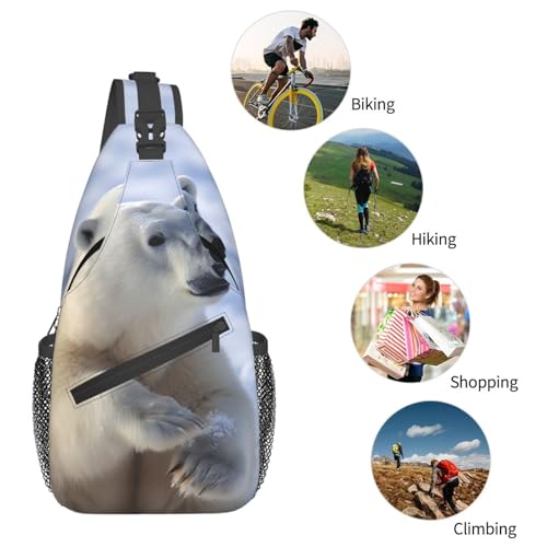 Bolso cruzado Polar bear para trekking y viaje miniatura 6