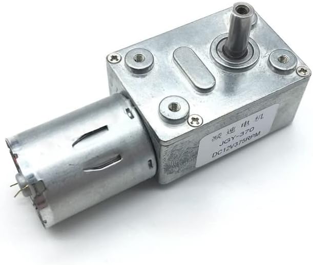 High Torque Motor Self-Locking Force Wheel Turbine Worm DC Gear Motor Low Speed Motor 6V/12V/24v - (Speed(RPM): 375rpm(min)/ Voltage(V): 12V)
