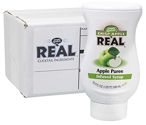 Crisp Apple Reàl, Apple Puree Infused Syrup, 16.9 FL OZ Squeezable Bottle (Pack of 1)
