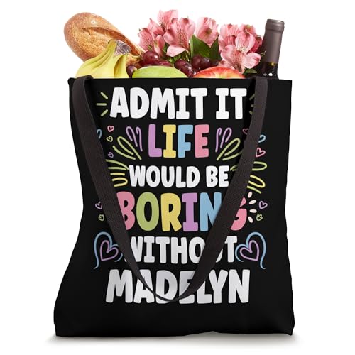 Bolso tote personalizado nombre Madelyn miniatura 4