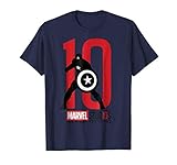 Marvel Studios 10 Years Captain America Graphic T-Shirt