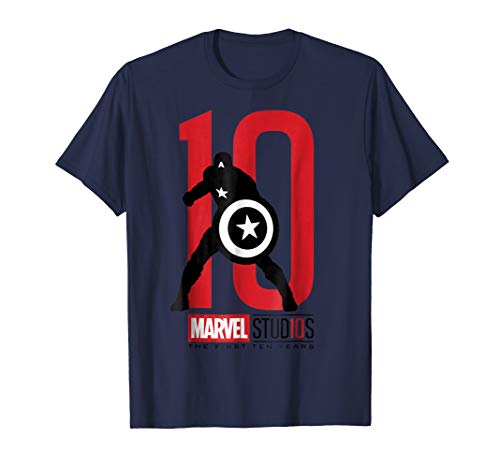 Marvel Studios 10 Years Captain America Graphic T-Shirt