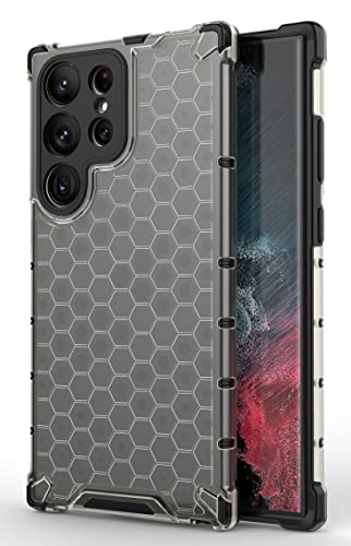 Image of Glasgow Back Case Cover Designed for [ Samsung Galaxy S23 Ultra 5G ] (Stylish Look | Shock Proof) - Black