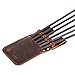 MiOYOOW Pocket Arrow Quiver, Portable Leather Arrow Waist Quiver Archery Hunting Accessory for Holding 6 Arrows