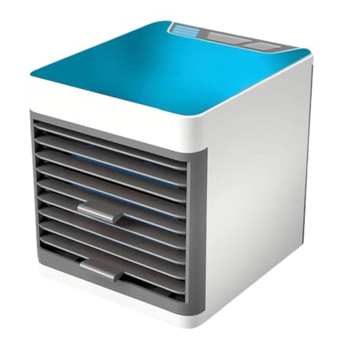 Image of Portable Air Cooler 3-in-1 Mini Air Conditioner | USB Powered Personal Space Cooler with 3 Speed Modes & LED Night Light | Evaporative Cooling Fan for Bedroom, Office, Kitchen, Travel & Camping