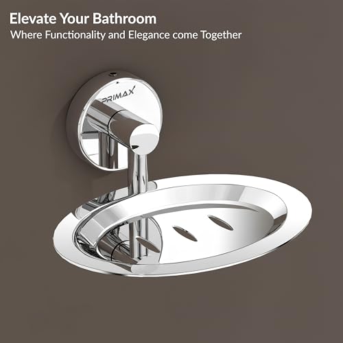 Image of Plantex (Primax) Stainless Steel Soap Holder for Bathroom /Soap Stand /Soap Dish /Soap Storage /Bathroom Accessories - Brezza (Chrome)