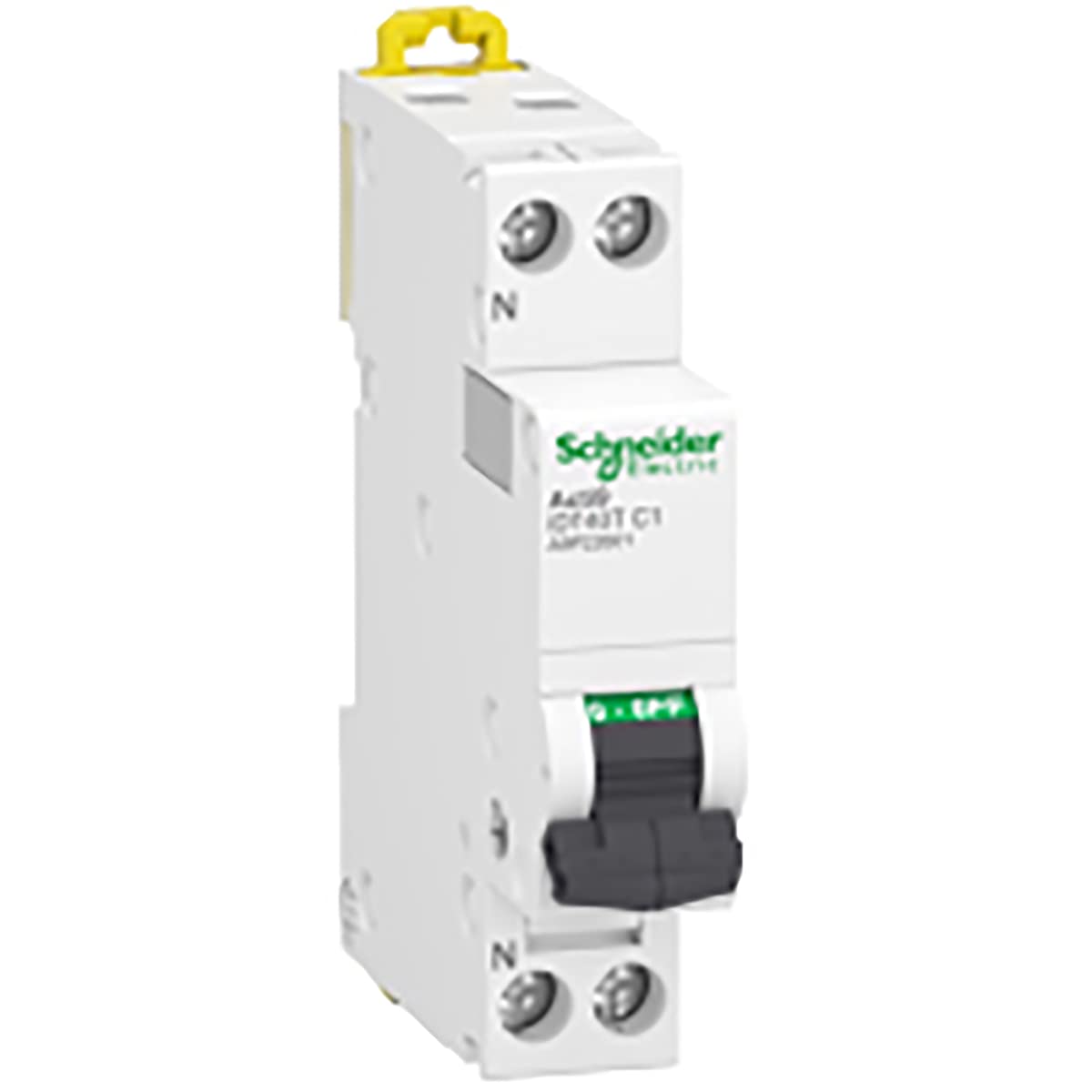 Schneider Electric - Acti9 iDT40T - disjoncteur modulaire - 1P+N - 1A - courbe C - 4500A/6kA - A9P22601