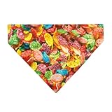 The Flintstones Pet Bandana Fruity Pebbles Fred and Barney Rubble Cereal Box Print Multi Slip On Collar Bandana Only - Image 2