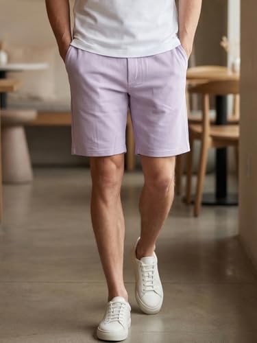 Short décontracté pour homme lavande en taille M pour un été confortable - 3