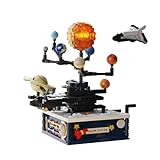 Solar System Building Sets with Light - 775 PCS Rotatable Space Exploration Toys with 8 Planets & Rocket, Science Astronomy Educational Gifts for Boys Girls Age 6+ Years Old Kids