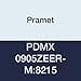 Pramet PDMX 0905ZEER-M:8215 Carbide Insert for High Feed Penta HF Milling Cutter, Multi-Material (K25,H15), PDMX Style, Medium Machining, High Wear Resistance, PVD, Black (Pack of 10)