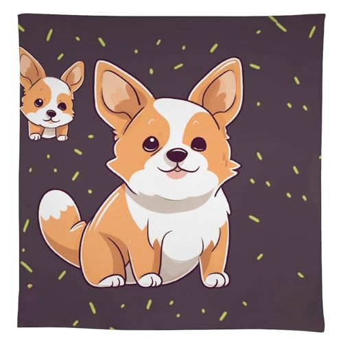 Nappe rectangulaire 140x140 corgi imperméable lavable pour table de cuisine - 3