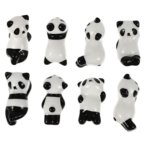 BUGUUYO 8個 テーブルフォークホルダー セラミックナイフスタンド スプーンスタンド スプーンレスト セラープスプーンレスト スープスプーンセラプーンフォークホルダー セ