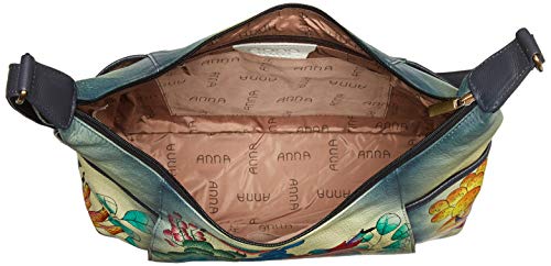 Image of Anna by Anuschka Handpainted Women's Genuine Leather Large Shoulder Hobo