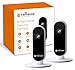 Masione 4 Pack Indoor CCTV Fake Dummy Dome Security Camera with Flashing Red IR LEDs Light
