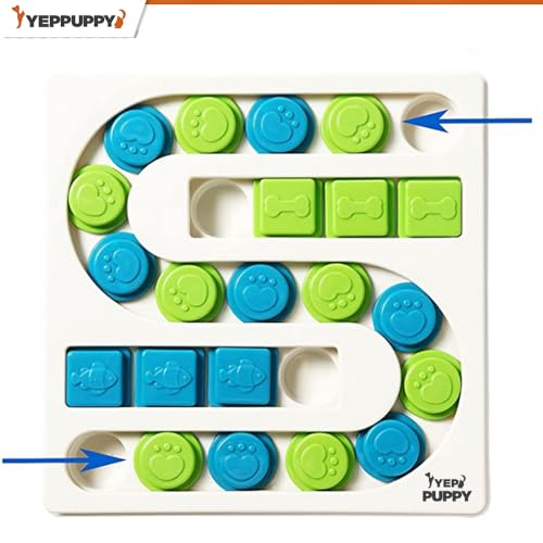 YEPPUPPY Intelligenzspielzeug für Hunde Level 1 – Interaktives Schnüffelspielzeug aus BPA-freiem Kunststoff | Lern- & Denkspielzeug für kleine, mittlere & große Hunde Hund Geb