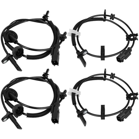 ROADFAR 4 x Left&Right&Front&Rear ABS Wheel Speed Sensor ABS Sensor Fit for 2008-2016 for Buick Enclave 2009-2016 for Chevrolet Traverse 2008-2016 for Buick Enclave Cover