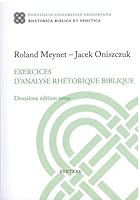 Exercices d'Analyse Rhetorique Biblique 2850212202 Book Cover