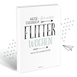 Reisetagebuch für die Flitterwochen, 108 Seiten, Hochzeitsgeschenk für Braut und Bräutigam, günstig, Reise, Tagebuch