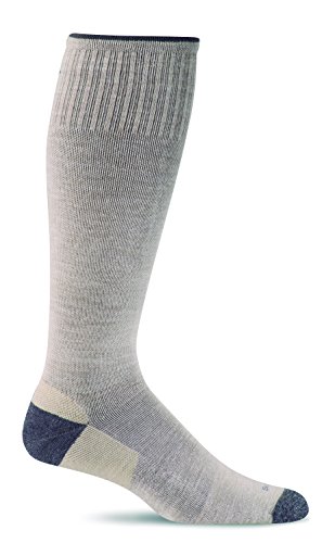 Sockwell Men's Elevation Firm Graduated Compression Sock, Khaki - M/L