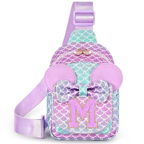 Image of Sling Bag for Girls Gift, Toddler Girl Toys, Blue Purple M | Cute Design, Adjustable Strap, Premium Durable Materials, Ideal Gift for Girls 4-6 for Birthdays, Christmas & Holidays