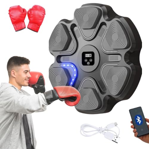 Máquina de Entrenamiento de Boxeo Musical. Equipo de Boxeo para Pared con LED, Guantes de Boxeo, Bluetooth y Luces al Ritmo de la Música. Maquina de Boxeo para Niños/Adultos. (9 modos, 37x37 cm) Máquina de Entrenamiento de Boxeo Musical. Equipo de Boxeo para Pared con LED, Guantes de Boxeo, Bluetooth y Luces al Ritmo de la Música. Maquina de Boxeo para Niños/Adultos. (9 modos, 37x37 cm)