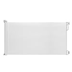 EasyBaby Extra Wide Retractable Baby Gate, 33 Tall, Extends up to 71 Wide, White/Child Safety Baby Gates, Pet Retractable Gates for Stairs, Doorways, Hallways, Indoor and Outdoor