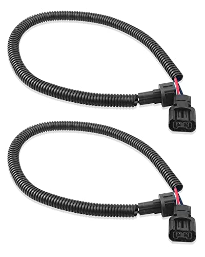 ANODZU 5202 H16 PSX24W Fog Light Extension Wire Harness Fit for Jeep Wrangler JK 2010-2018 18In Extension Cords 2PCS