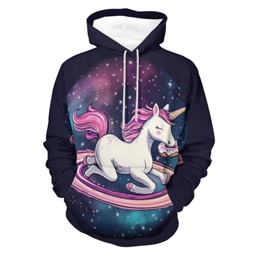 Hoodie Beignet Licorne Spatial : Le Sweatshirt Idéal pour Vos Sorties Casual