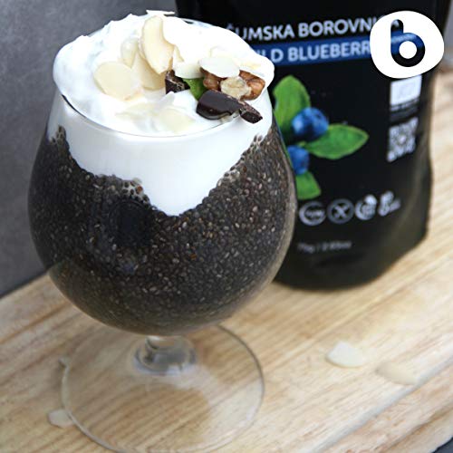 Organic Wild Blueberry Powder from Freeze Dried Wild Blueberries, Bilberries, Antioxidant Superfood, for Smoothies, Baking and Flavoring, 2.65oz - Thumbnail 3