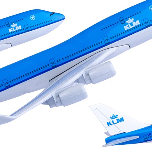 Modelo de avión a escala 1:400 KLM Holland 747 réplica diecast de colección 4