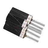FRCOLOR 6Pcs Rotary Tool Sanding Drum Set with 3.0Mm Shank, Assorted Grits 240/320/600/1000/1500, Sandpaper Rolls for Drill Press and Rotary Tool Accessories, Industrial Sanding Polisher