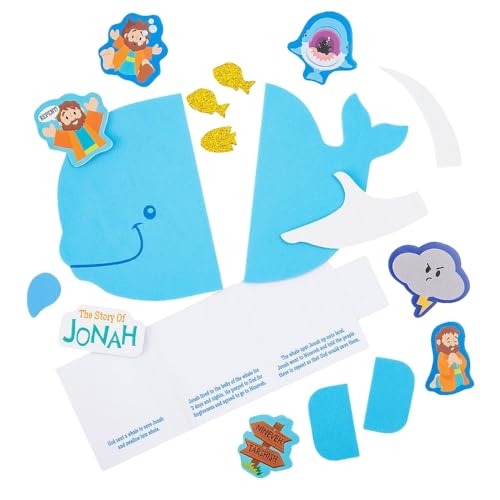 Fun Express Story of Jonah Sequencing Craft Kit - Makes 12, Vacation Bible School 2024 by Fun Express - Image 3