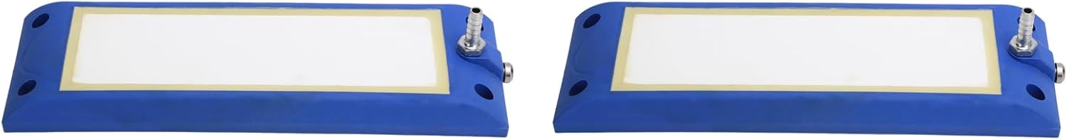 2pcs Nano Air Stone Bar, Flat Type High Dissolved Oxygen Aquarium Dual Interface Air Stone Bar for Fish Tank, Fine Bubbles, Uniform Outgassing for Better Living Environment