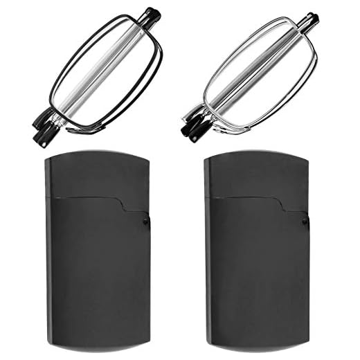 Reading Glasses 2 Pair Black and Gunmetal Readers Compact, Black, Size 50 mm