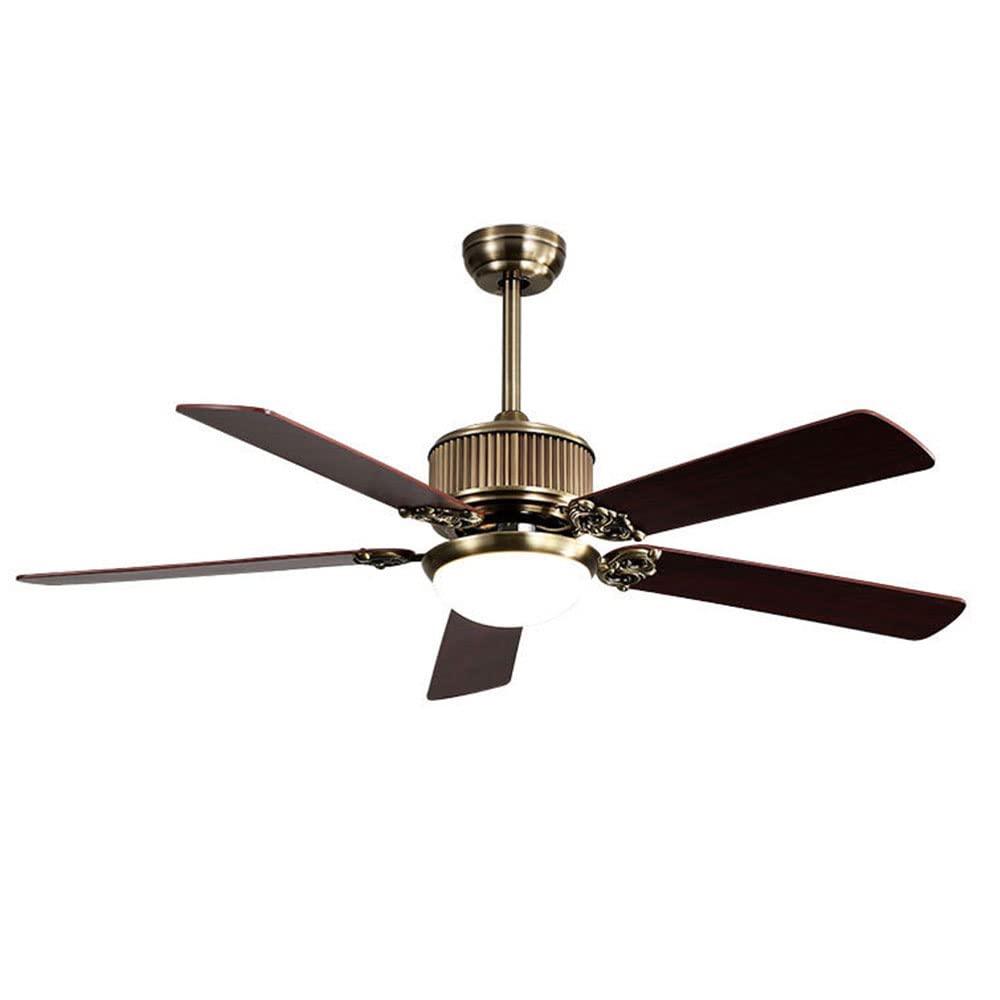Ventilateur de plafond design industriel silencieux avec éclairage LED