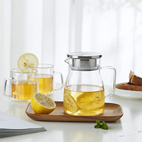 CNGLASS One-Touch Glass Teapot, 27oz(800ml) Glass Tea Kettle - image 4