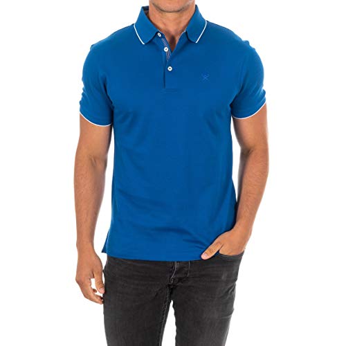 Hackett London Polo Manga Corta con Cuello de Solapa HM561801 para Hombre