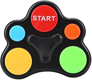 Tnfeeon Memory Training Game, Kids Electronic Memory Game Plastic Interaction Intelligent Music Light Educational Brain Teaser Memory Game for Boys Girls[Anomaly Single Hand]