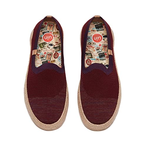 Image of UIN Shoes for Women Slip On Sneakers Comfortable Lightweight Barefoot Travel Art Painted Casual Loafers