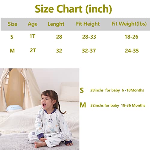 Eray Baby Sleep Sack With Feet Baby Wearable Blanket With Legs, Baby Sleep Bag For Toddler (12-18 Months) B057-H-70 #TOP1